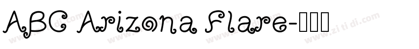 ABC Arizona Flare字体转换